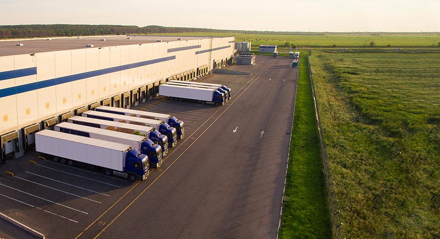 Fleet of trucks