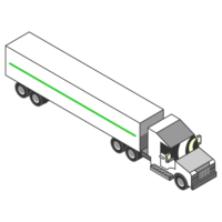 Gráfico de semi camión