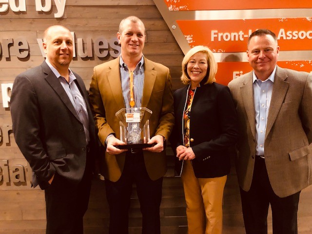 Home Depot Team awarding Coyote Logistics with Third-Party Logistics Provider of the Year