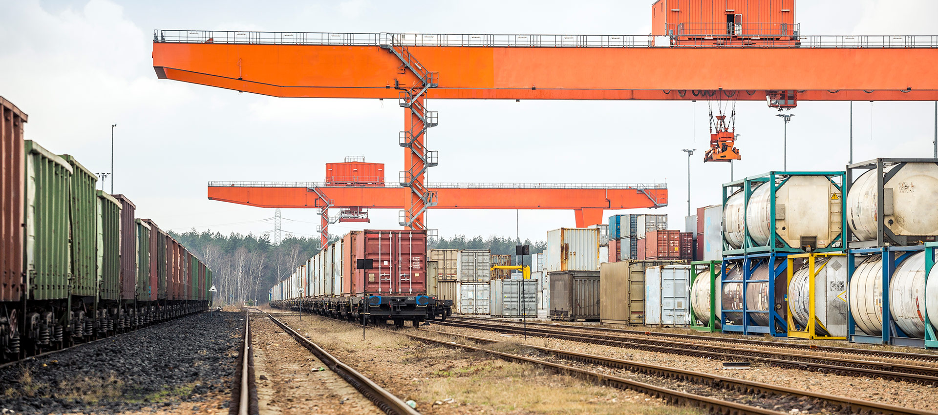 Shipment on train