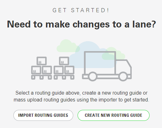 import or upload a routing guide menu