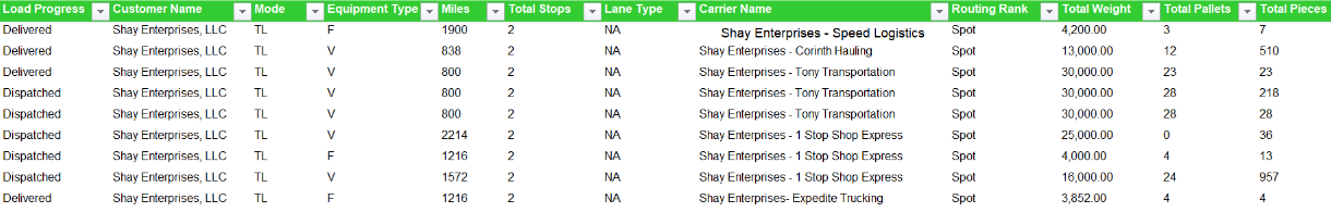 coyote go premium load detail report