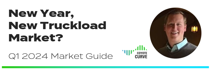 Año nuevo, ¿nuevo mercado de carga de camiones? Gráfico del encabezado de la curva del coyote del primer trimestre de 2024 con Corey Klujsza