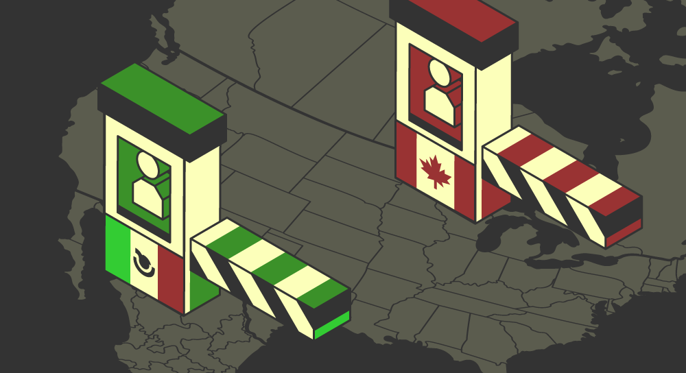 Gráfico de introducción de las diferencias de envío entre Canadá y México