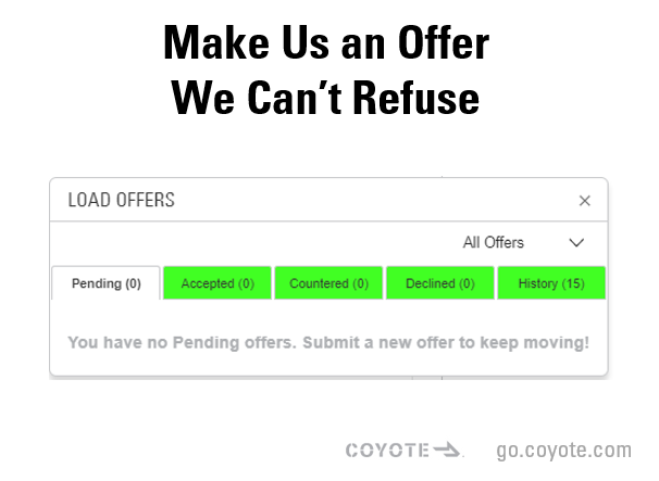 CoyoteGO my offers tab