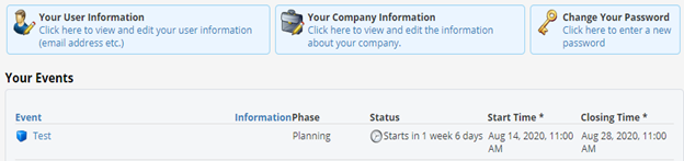 locate a bid in coupa