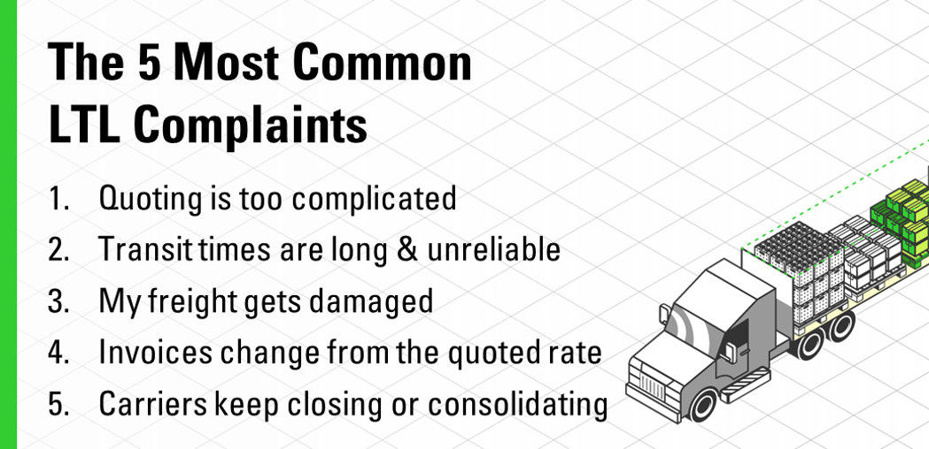 Las 5 principales quejas de LTL que tienen los transportistas