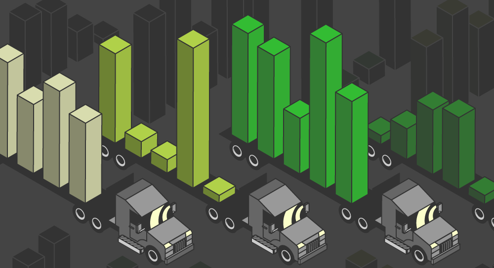 trucks with bar graphs design